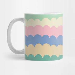 Colorful wavy pattern in cool tones Mug